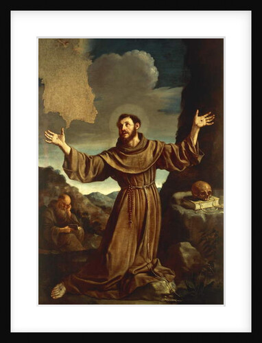 St. Francis of Assisi Receiving the Stigmata by Guercino (1591-1666)