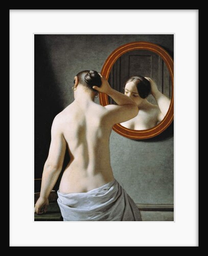 A Nude Woman doing her Hair in front of a Mirror, 1841 by Christoffer-Wilhelm Eckersberg