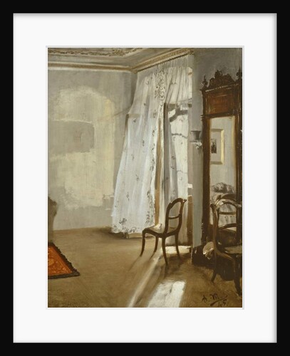 Room with balcony, 1845 by Adolph Friedrich Erdmann von Menzel