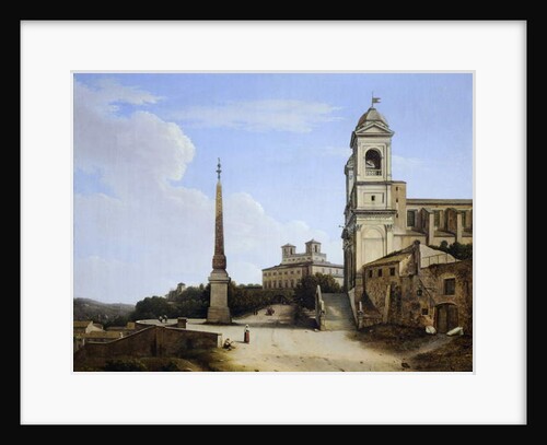 Trinita' dei Monti and the French Academy, Rome by Giambattista Bassi