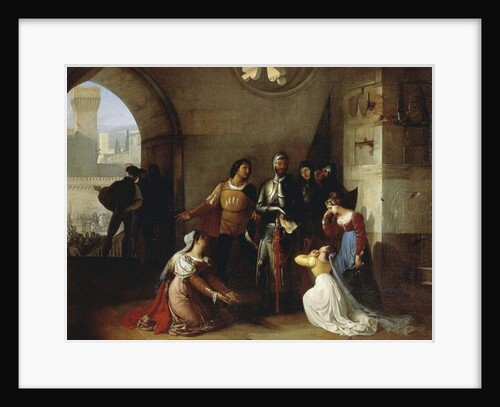 Peter Rossi, Imprisoned by the Scaligeri, 1818-20 by Francesco Hayez