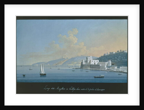 View of Mergellina by Alessandro d' Anna