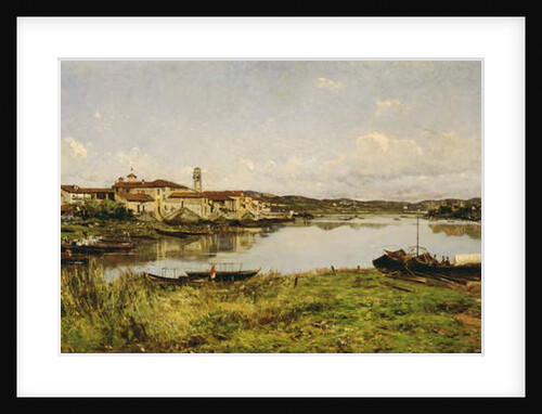 View of Sesto Circalende, c.1885 by Eugenio Gignous
