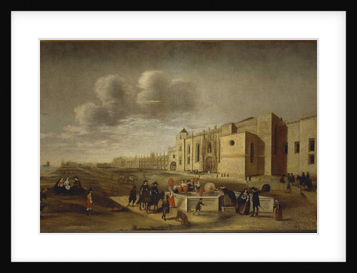 Panoramic view of Jeronimos Monastery and Belem Square, Lisbon, 1650 by Filipe Lobo