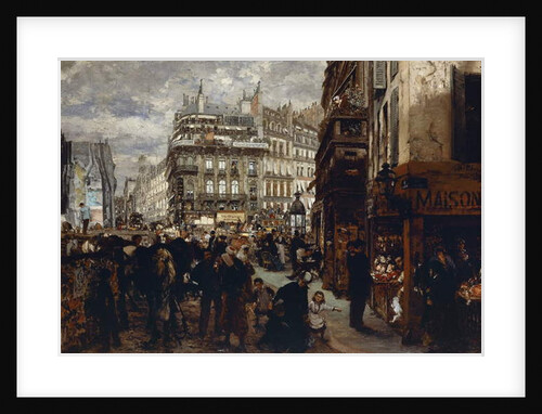 A week day in Paris, 1869 by Adolph Friedrich Erdmann von Menzel