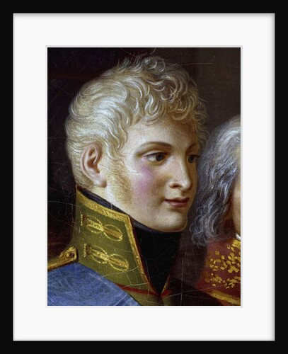 Portrait of Tsar Alexander I of Russia, detail by Jean-Charles Tardieu