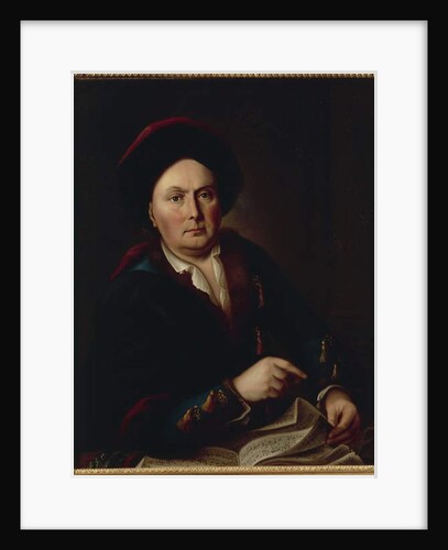 Portrait of Ludwig van Beethoven, Kapellmeister, grandfather of composer Ludwig Beethoven by Leopold Radoux