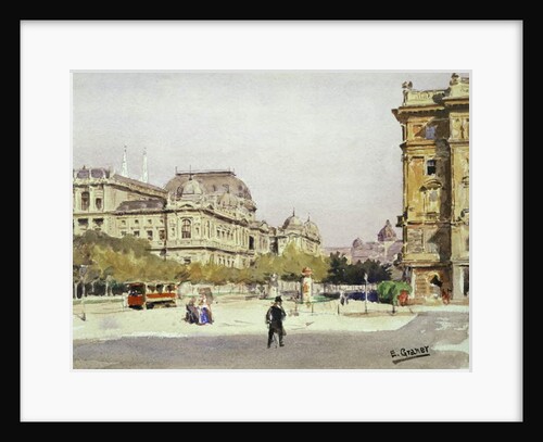Ring and Opera House in Vienna, Austria by Ernst Graner