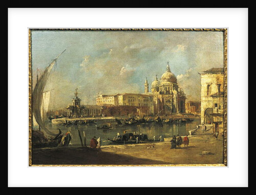 View of the Dogana and Santa Maria della Salute, Venice by Francesco Guardi