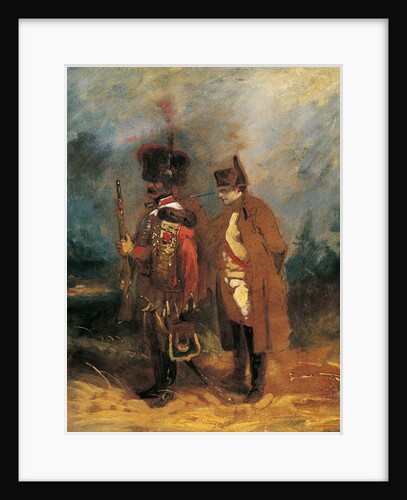 Napoleon during the Defence of France in 1814 by French School