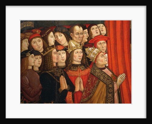 Detail of the Madonna of the Recommended by Cola da & Roma Giovanni Anotnio da Orte