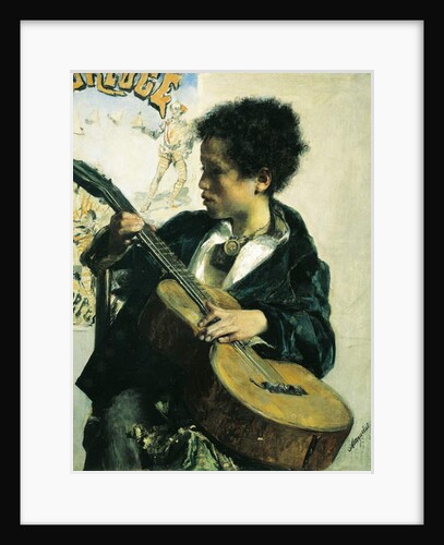 Urchin with a Guitar, 1877 by Antonio Mancini