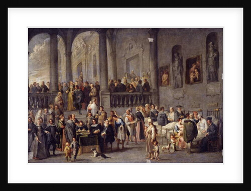 To visit the sick by Cornelis de Wael