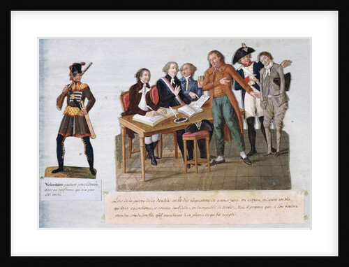 Volunteers heading off to sign up to the army for the war in the Vendee by Pierre Antoine Lesueur