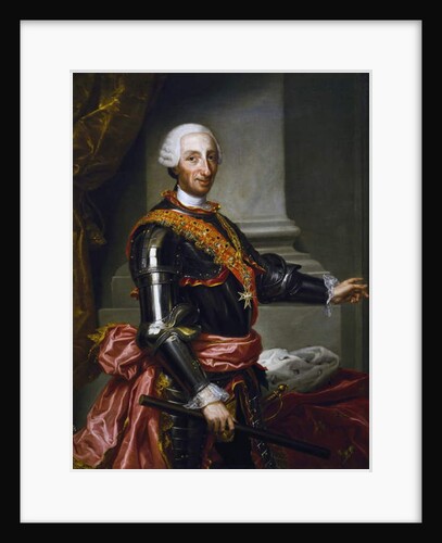 Portrait of Charles III of Bourbon kign of spain by Andres de la Calleja