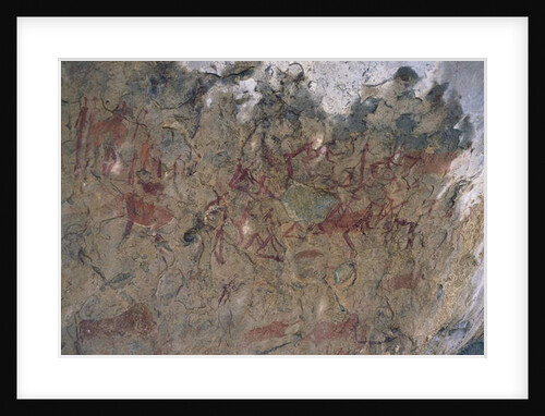 Human and animal figures by Prehistoric Prehistoric