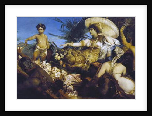 Cleopatra on Nile, circa 1875 by Hans Makart