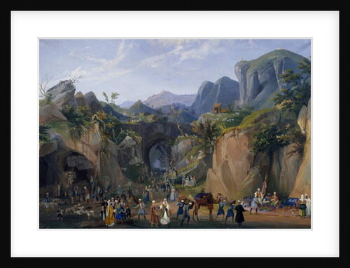 Scene from the royal nativity scene of Ferdinand II, 1844 by Salvatore Fergola