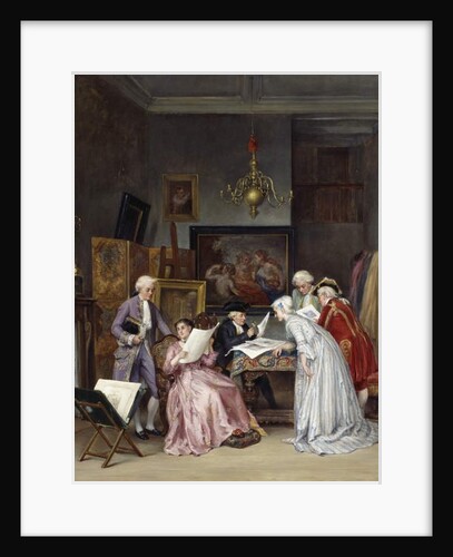 The collector's study by Leon Marie Constant Dansaert