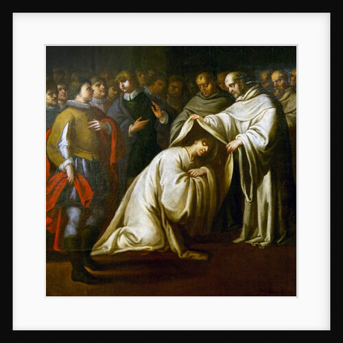 St Bernard of Clairvaux covering a man with robes. by Bento Coelho da Silveira
