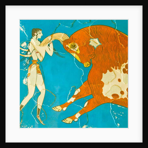 Toreador Fresco, Knossos, Crete 1550-1450 BC by Minoan Minoan