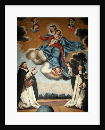 Our Lady of the Rosary with St. Dominic and St. Catherine of Siena by Spanish School