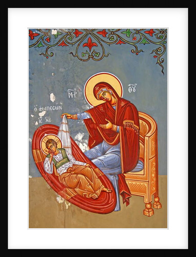 The Virgin Mary and Christ as young boy, Cyprus by Cypriot Cypriot