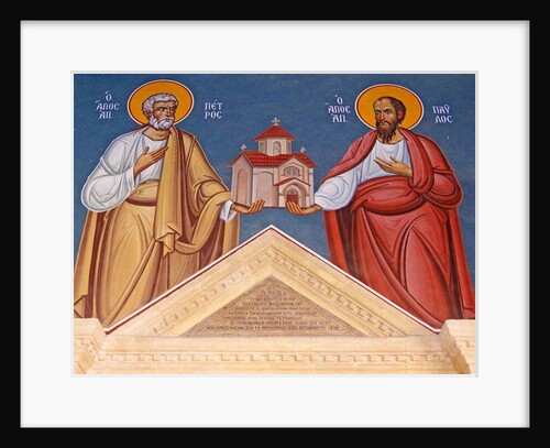 St. Peter and St. Paul holding Kykkos Monastery, Cyprus by Cypriot Cypriot