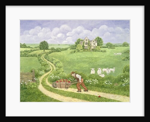 The Apple-barrow: Joseph Poorgrass wheeling a barrow of apples to Bathsheba's residence by Ditz Ditz