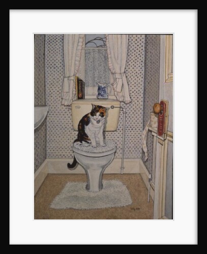 Cat on the Loo, 1991 by Ditz Ditz