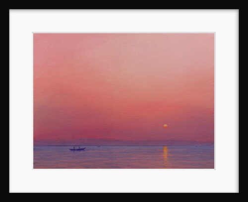 Pink Dawn on The Ganges by Derek Hare