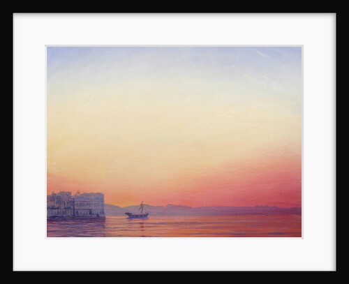 Sunset at Lake Palace, Udaipur by Derek Hare