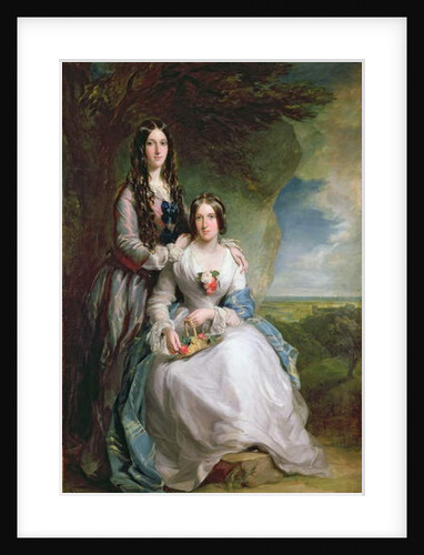 Lady Adeliza Manners and Lady Mary Foley, 1848 by Francis Grant