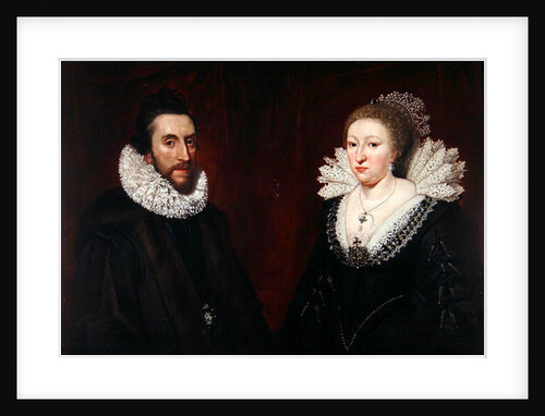 Double Portrait of Thomas Howard, 14th 'Collector' Earl of Arundel, and his wife Aletheia Talbot, 1618 by Daniel Mytens