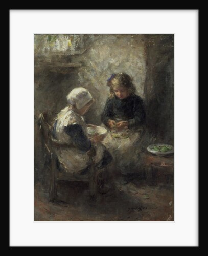 Shelling Peas by Robert Gemmell Hutchison