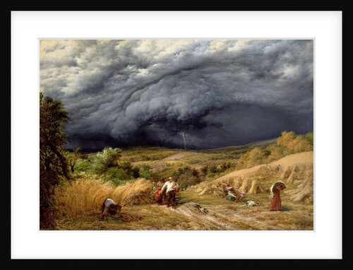 Storm in Harvest, 1856 by John Linnell