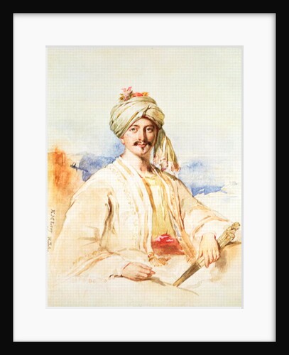 Portrait of a Man in Oriental dress, 1861 by Kenneth Macleay