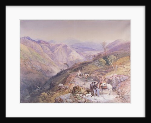 Glenshee from the Devil's Elbow, Aberdeenshire, looking towards the Spital, 1853 by Thomas Miles II Richardson