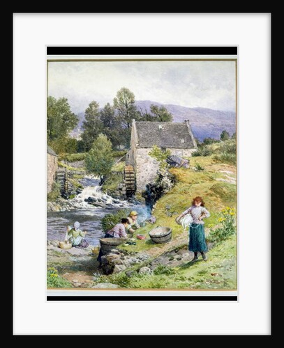 A Mill Pool by Myles Birket Foster