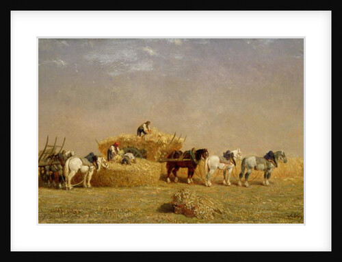 Haymaking, 1858 by Jules Veyrassat