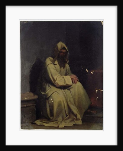 Portrait of a Monk Seated, 1847 by Carl Haag