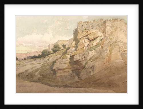 The Northern Wall of Jerusalem, 1859 by Carl Haag