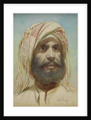 Portrait of a Bearded Tribesman by Carl Haag
