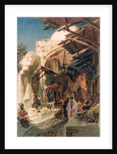 The Bazaar near the Damascus Gate in Jerusalem by Carl Haag