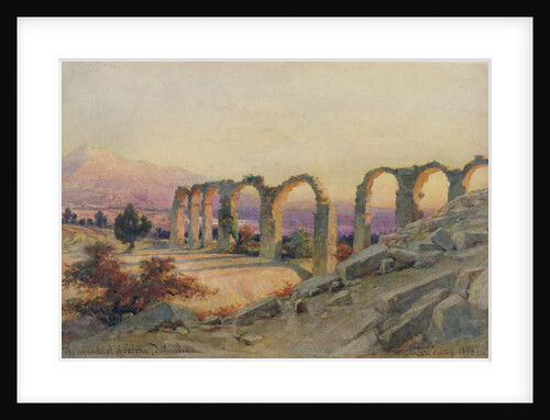 The Aqueduct of Salona, Dalmatia, 1854 by Carl Haag