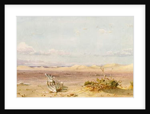 Sand Hills in the Desert, Cairo, Suez, 1859 by Carl Haag