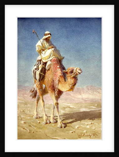 A Bedaween on a Camel's Back, 1874 by Carl Haag