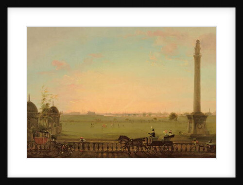 View from the Chowringhee Road, Calcutta, towards the Hoogly River, c.1840 by English School