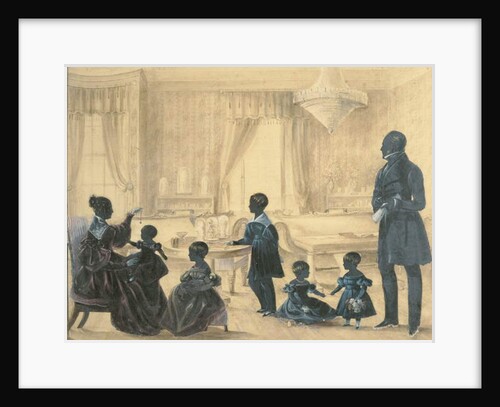 The Burrell Family in their house in Durham, c.1820 by English School