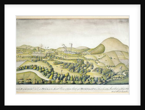 To John Rawdon, Earl of Moira, this East View of His Seat of Montalto, c.1800 by English School